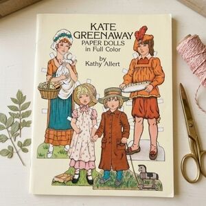​VTG 81 Kate Greenaway Paper Dolls Kathy Allert Dover Uncut Victorian Aesthetic